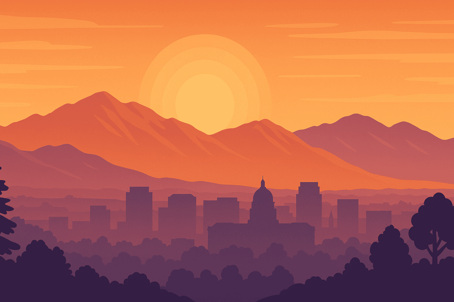 Salt Lake Valley skyline